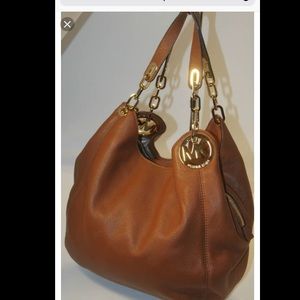 Michael kors Fulton tan purse. Perfect condition